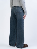 شلوار جین بگ قد 115 دمپا کات کد 22079 - Image 2