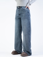 شلوار جین بگ قد 115 دمپا کات کد 22081 - Image 4