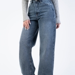 شلوار جین بگ قد 115 دمپا کات کد 22081