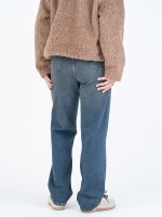 شلوار جین رگولار قد 110 کم کش کد 22122 - Image 4