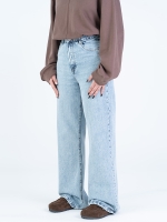 شلوار جین بگ قد 110 کم کش کد 22131