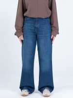 شلوار جین بگ قد 110 کم کش کد 22132 - Image 3