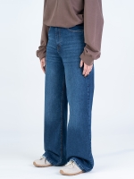شلوار جین بگ قد 110 کم کش کد 22132