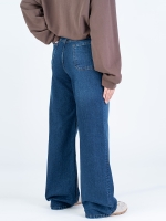 شلوار جین بگ قد 110 کم کش کد 22132 - Image 2