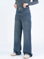 شلوار جین بگ قد 110 کم کش کد 22133 - Image 3