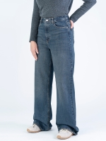 شلوار جین بگ قد 110 کم کش کد 22133
