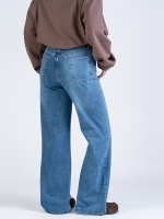شلوار جین بگ قد 110 کم کش کد 22135 - Image 2
