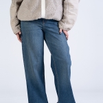 شلوار جین بگ قد 110 کم کش کد 22137