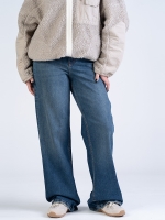 شلوار جین بگ قد 110 کم کش کد 22137