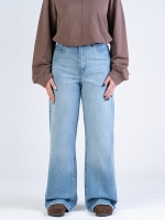 شلوار جین بگ قد 110 کم کش کد 22139 - Image 3