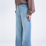 شلوار جین بگ قد 110 کم کش کد 22139