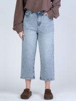 شلوار جین رگولار قد 90 کم کش کد 22144 - Image 3