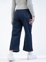 شلوار جین بگ قد 90 کم کش کد 22154 - Image 2