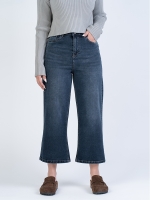 شلوار جین بگ قد 90 کم کش کد 22157 - Image 3