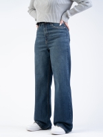 شلوار جین بگ قد 110 کم کش کد 22175 - Image 3