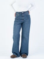 شلوار جین بگ قد 110 کم کش کد 22177 - Image 4