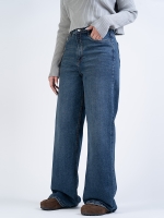 شلوار جین بگ قد 110 کم کش کد 22178