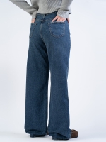 شلوار جین بگ قد 110 کم کش کد 22178 - Image 2