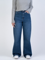 شلوار جین بگ قد 110 کم کش کد 22181