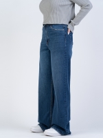 شلوار جین بگ قد 110 کم کش کد 22182 - Image 4