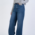 شلوار جین بگ قد 110 کم کش کد 22182