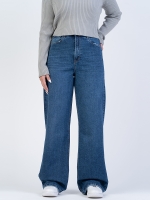 شلوار جین بگ قد 110 کم کش کد 22184 - Image 3