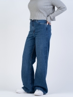 شلوار جین بگ قد 110 کم کش کد 22184
