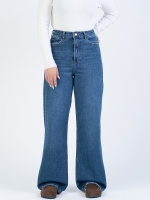 شلوار جین بگ قد 110 کم کش کد 22185 - Image 3