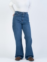 شلوار جین بگ قد 110 کم کش کد 22185