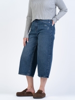 شلوار جین کراپ واید لگ قد 85 کد 22203