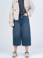 شلوار جین کراپ واید لگ قد 85 کد 22206 - Image 3