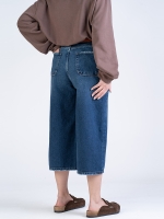 شلوار جین کراپ واید لگ قد 85 کد 22207 - Image 2