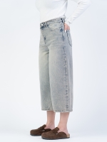 شلوار جین کراپ واید لگ قد 85 کد 22208 - Image 2