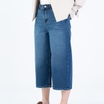 شلوار جین کراپ واید لگ قد 85 کد 22209