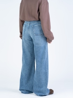 شلوار جین بگ قد 115 دمپا کات کد 22224 - Image 2