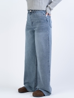 شلوار جین بگ قد 115 دمپا کات کد 22228 - Image 3