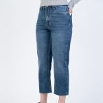 شلوار جین استریت قد 90 دمپا کات کد 22232