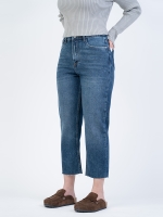 شلوار جین استریت قد 90 دمپا کات کد 22232