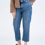 شلوار جین استریت قد 90 دمپا کات کد 22235