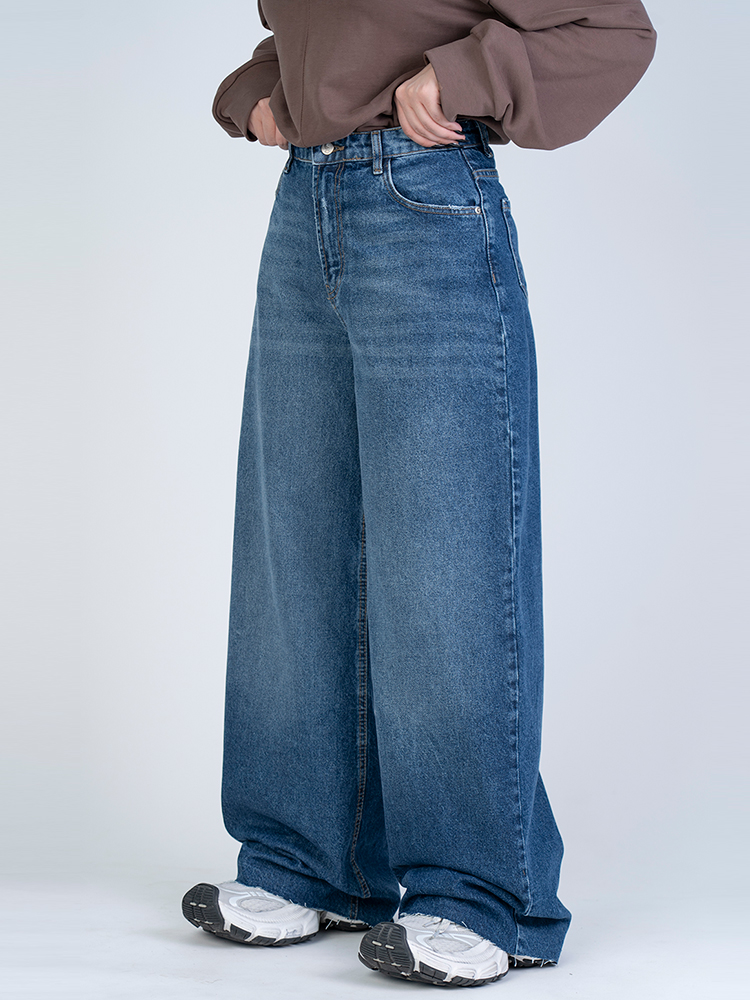 22237 (2) شلوار جین واید لگ قد 110 کد 22237 - Image 1