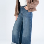 شلوار جین واید لگ قد 110 کد 22240