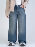 شلوار جین واید لگ قد 110 کد 22241