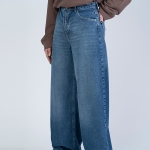 شلوار جین واید لگ قد 110 کد 22243