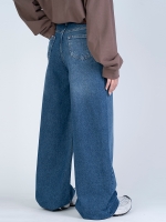 شلوار جین واید لگ قد 110 کد 22243 - Image 2