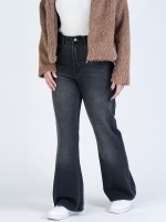 شلوار جین فلر قد 110 مشکی کد 22297 - Image 4