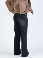 شلوار جین فلر قد 110 مشکی کد 22297 - Image 2