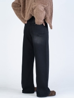 شلوار جین بگ قد 110 مشکی کد 22330 - Image 2