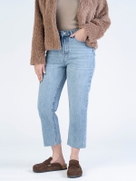 شلوار جین استریت قد 90 دمپا کات کد 22340