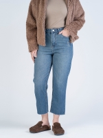 شلوار جین استریت قد 90 دمپا کات کد 22355