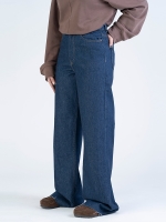 شلوار جین بگ قد 115 دمپا کات کد 22380
